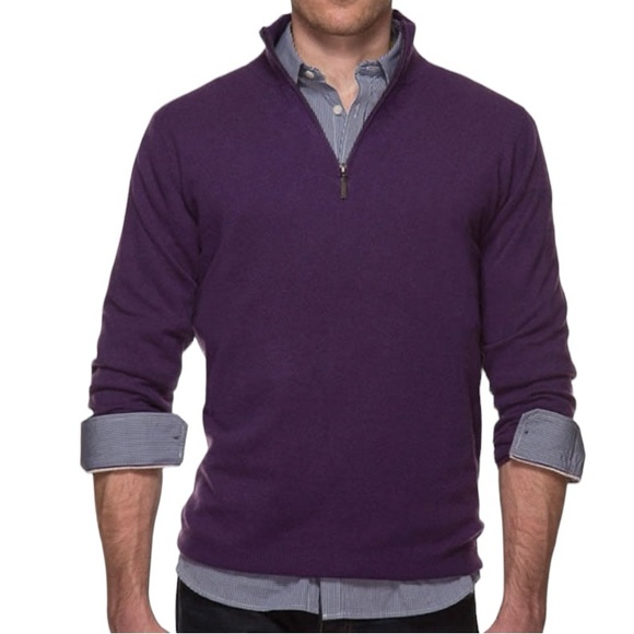 DENVER HAYES  Knit Half Zip Sweater Pullover Sweater - Picture 1 of 11